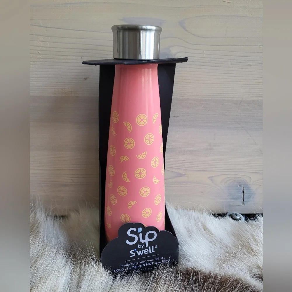 Sip by S'well Lemon Drop Water Bottle NIB